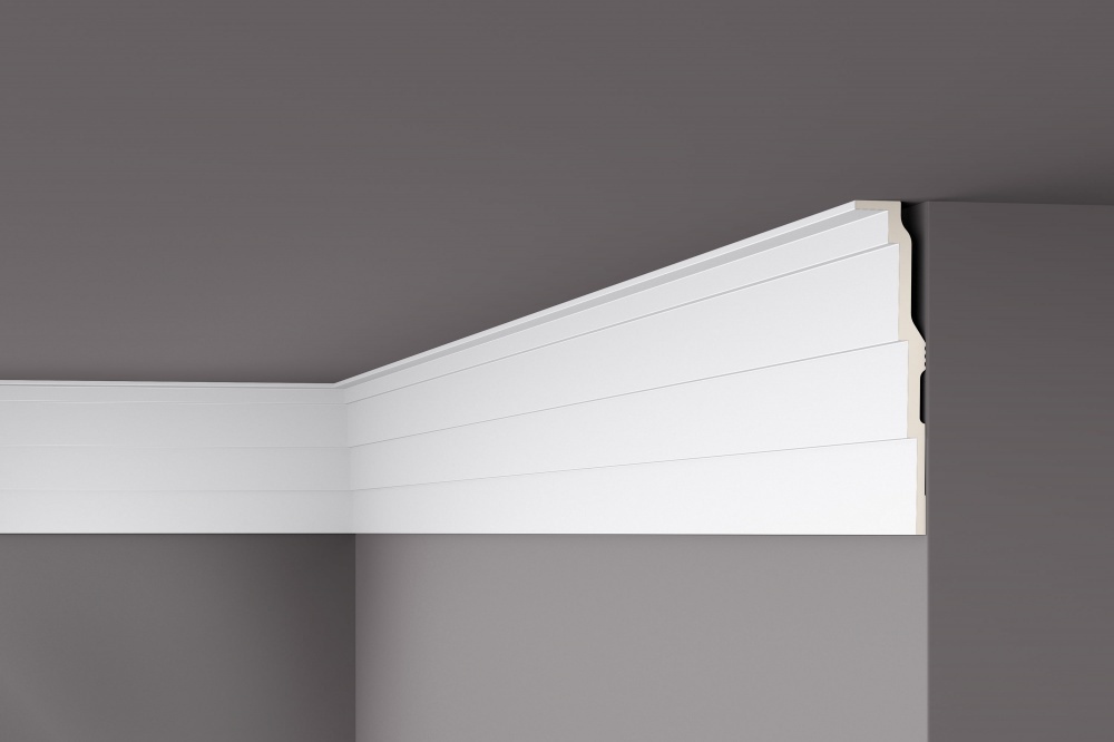 Ideal — Потолочный плинтус из полиуретана 60x255x2000 мм. NMS — Ideal, potolochnyy plintus iz poliuretana