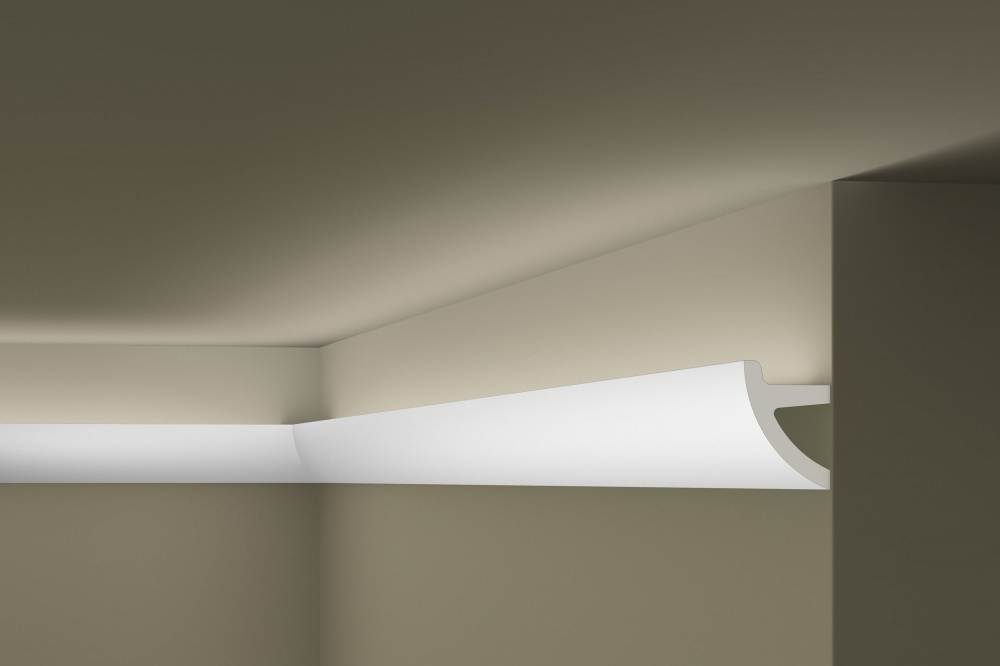 Ideal — Потолочный плинтус из полиуретана 50x70x2000 мм. NMS — Ideal, potolochnyy plintus iz poliuretana