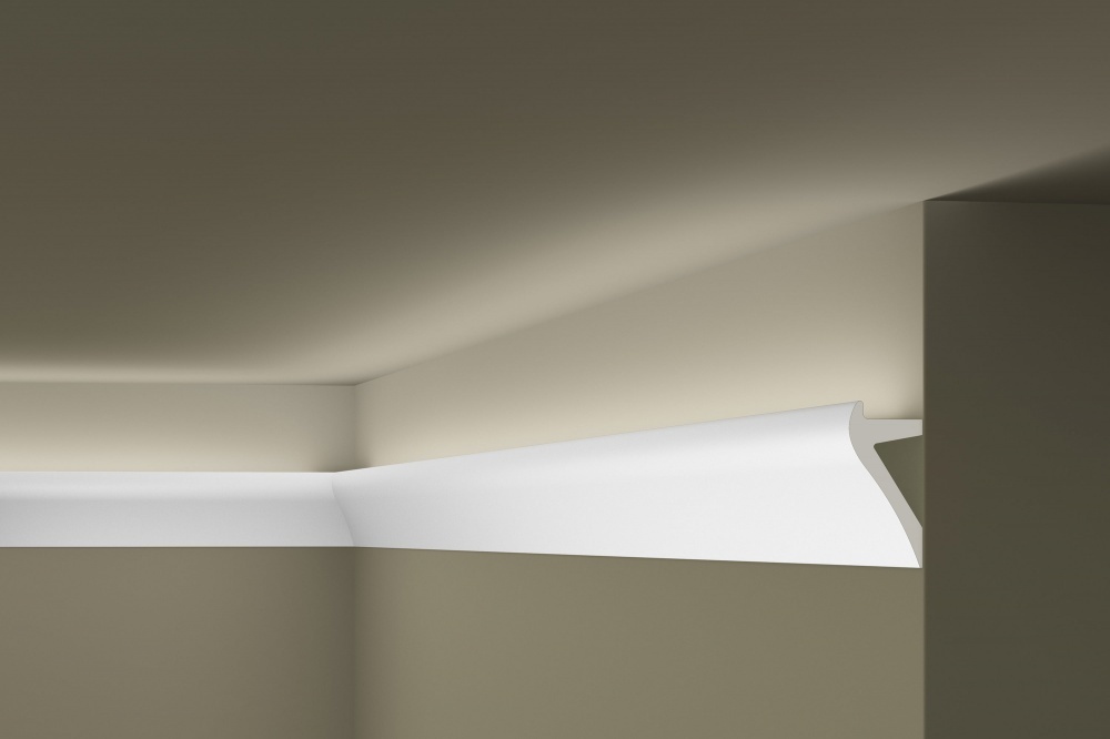 Ideal — Потолочный плинтус из полиуретана 50x105x2000 мм. NMS — Ideal, potolochnyy plintus iz poliuretana