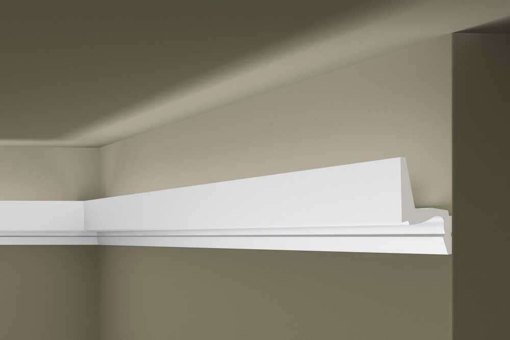 Ideal — Потолочный плинтус из полиуретана 50x92x2000 мм. NMS — Ideal, potolochnyy plintus iz poliuretana