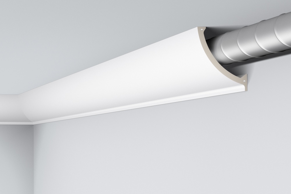 Ideal — Потолочный плинтус из полиуретана 145x173x2000 мм. NMS — Ideal, potolochnyy plintus iz poliuretana