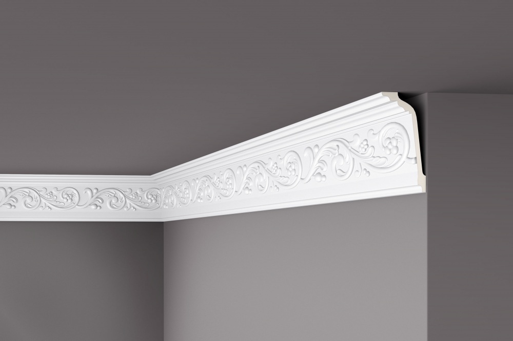 Ideal — Потолочный плинтус из полиуретана 69x148x2000 мм. NMS — Ideal, potolochnyy plintus iz poliuretana