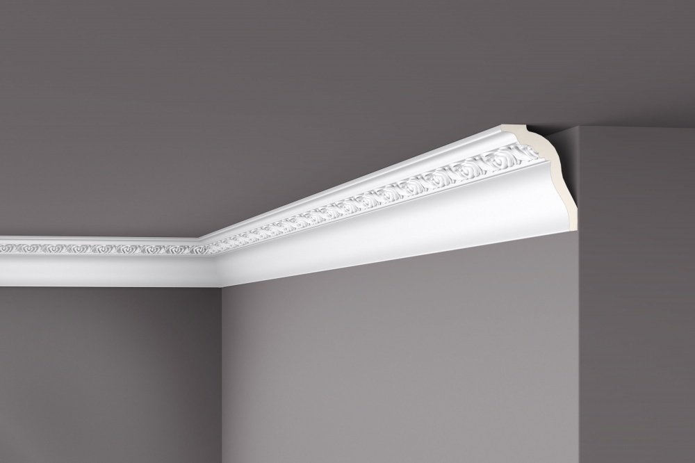 Ideal — Потолочный плинтус из полиуретана 74x106x2000 мм. NMS — Ideal, potolochnyy plintus iz poliuretana