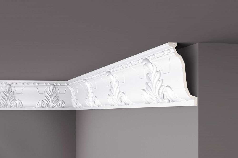 Ideal — Потолочный плинтус из полиуретана 97x223x2000 мм. NMS — Ideal, potolochnyy plintus iz poliuretana