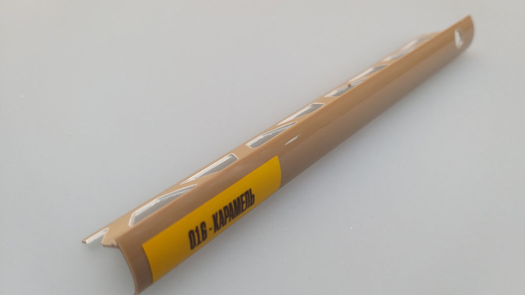 Ideal — Раскладка наружная для плитки 10 мм. Идеал-016 Карамель