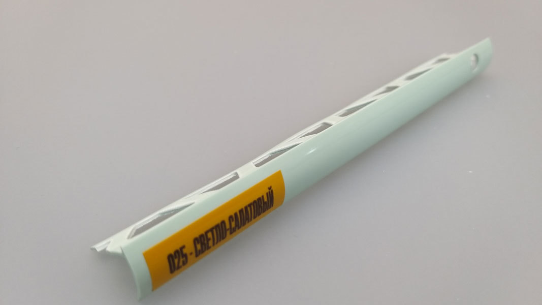 Ideal — Раскладка наружная для плитки 10 мм. Идеал-025 Светло-салатовый