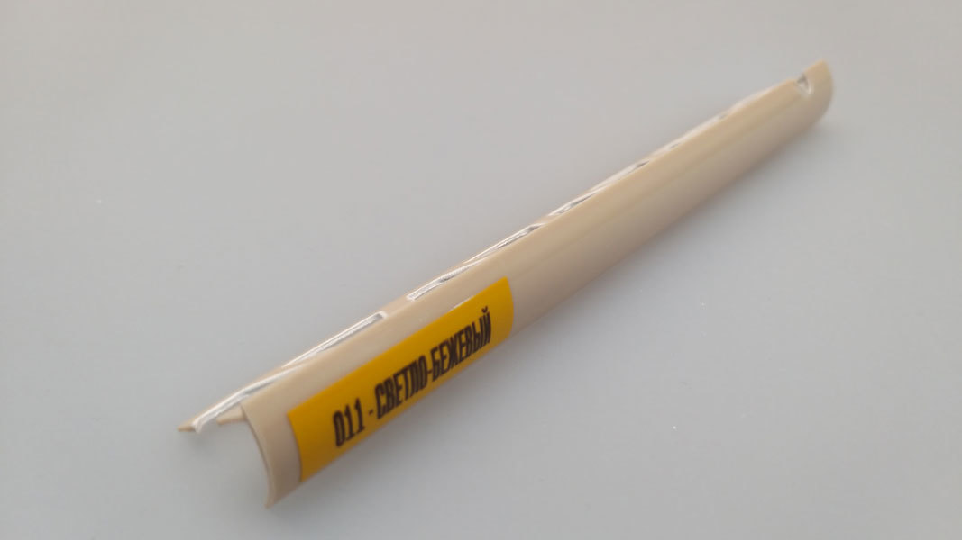 Ideal — Раскладка наружная для плитки 8 мм. Идеал 011 Светло-бежевый