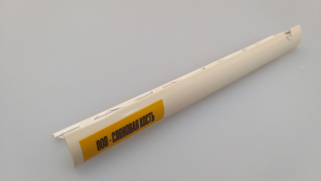 Ideal — Раскладка наружная для плитки 8 мм. Идеал 008 Слоновая кость