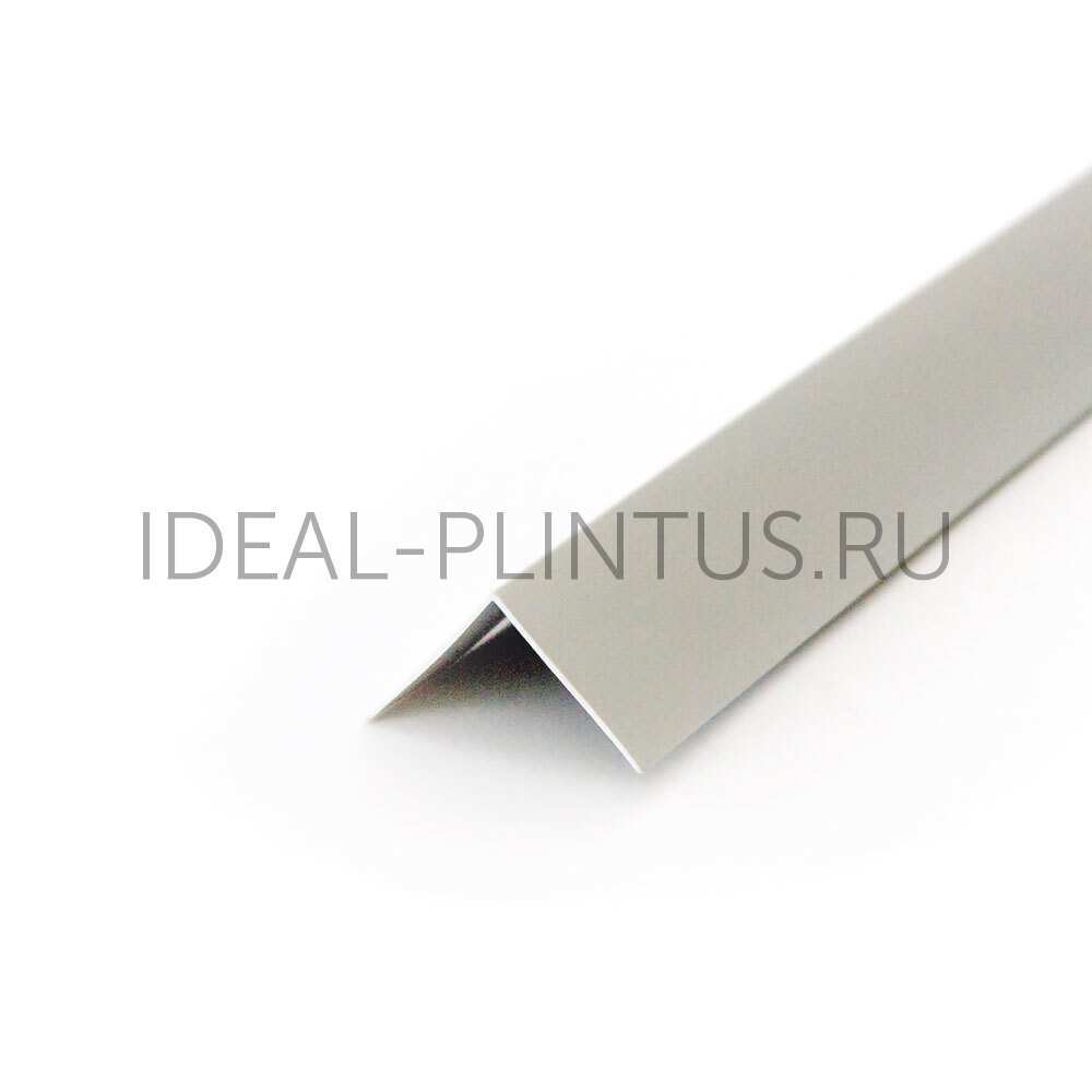 Ideal — Угол пластиковый Идеал 15х15х2700 мм. 002 Светло-серый
