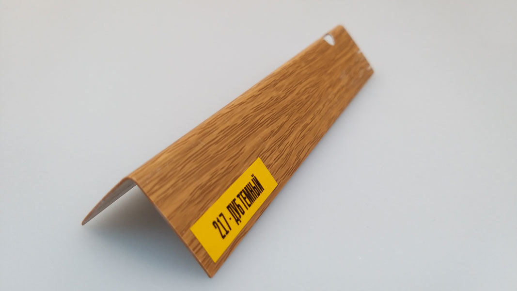 Ideal — Угол пластиковый Идеал 40х40х2700 мм. 217 Дуб темный