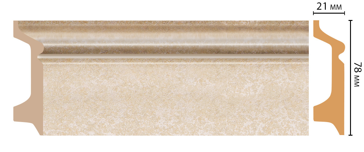 Ideal — Плинтус напольный DECOMASTER D122-18DДМ ШК/16 (78*21*2400мм)