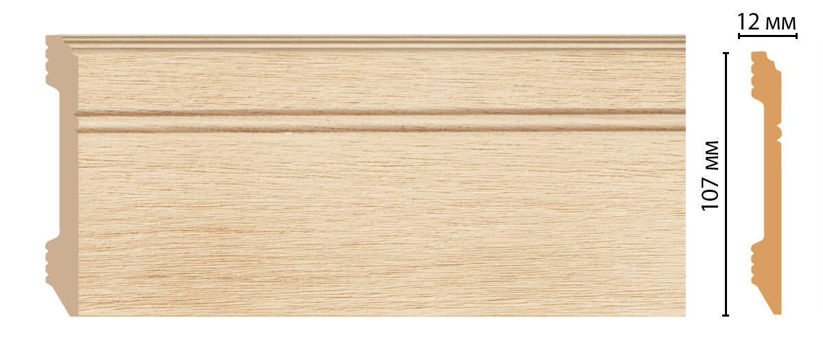Ideal — Плинтус напольный DECOMASTER D105-71ДМ (107*12*2400мм)