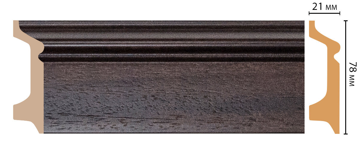Ideal — Плинтус напольный DECOMASTER D122-438AДМСП (78*21*2400мм)