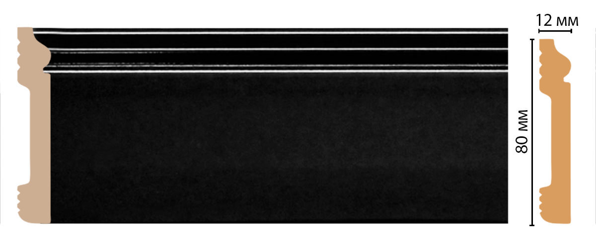 Ideal — Плинтус напольный DECOMASTER D005-195ДМ (79*13*2400мм)