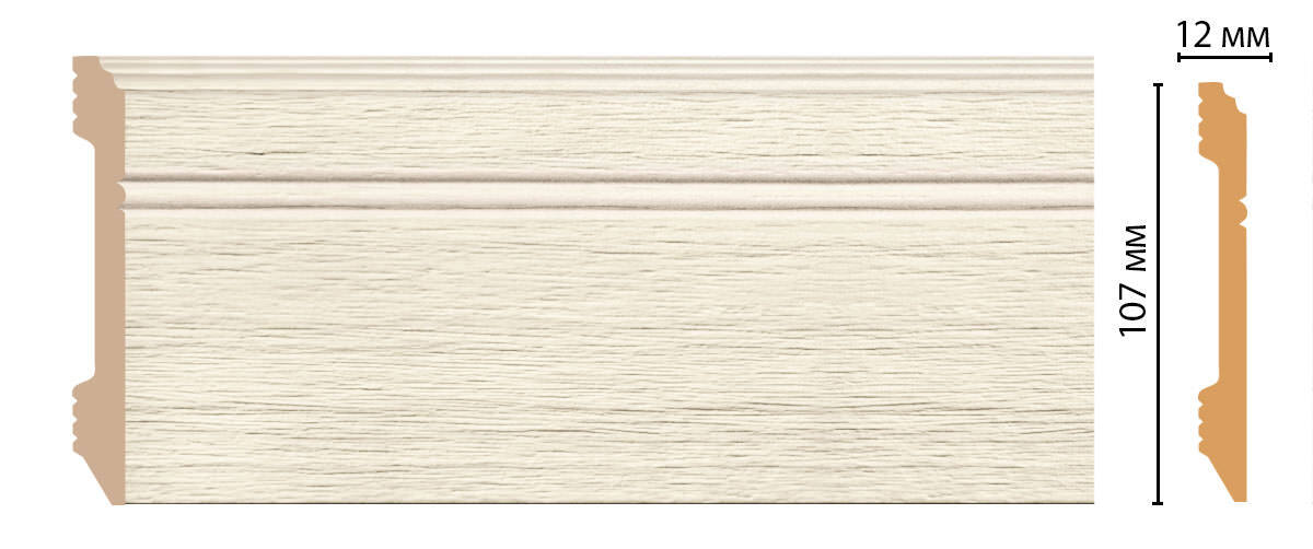 Ideal — Плинтус напольный DECOMASTER D105-1070ДМ (107*12*2400мм)