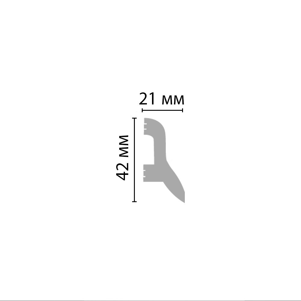 Ideal — Плинтус напольный DECOMASTER D230ДМ (42*21*2000 мм)
