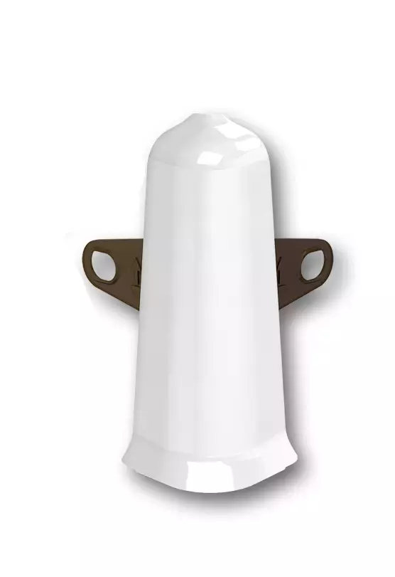 Ideal — Наружный угол Деконика D55 1 шт. белый глянцевый 001-g