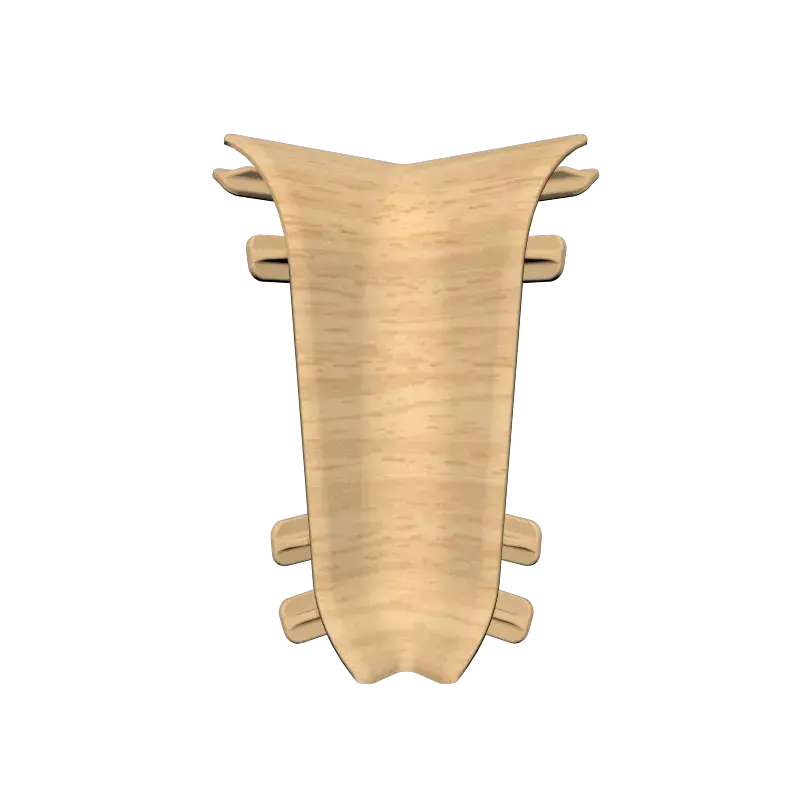 Ideal — Внутренний угол Комфорт К55 1 шт. бук 231 — Ideal, komplektuyuschie dlya plintusa komfort 55 mm