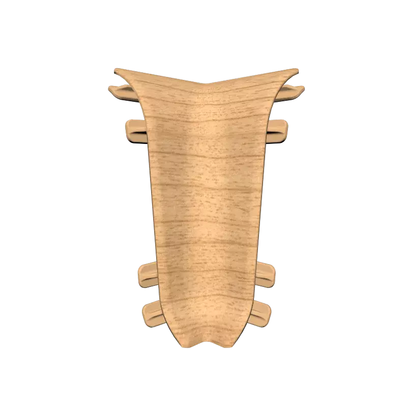 Ideal — Внутренний угол Комфорт К55 1 шт. вишня 241 — Ideal, komplektuyuschie dlya plintusa komfort 55 mm