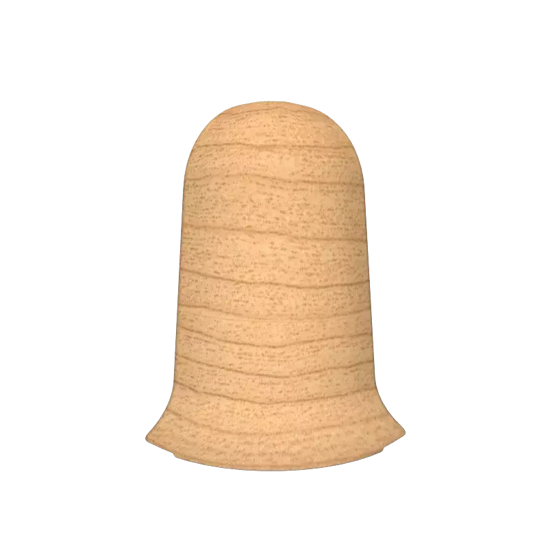 Ideal — Наружный угол Комфорт К55 1 шт. вишня 241 — Ideal, komplektuyuschie dlya plintusa komfort 55 mm