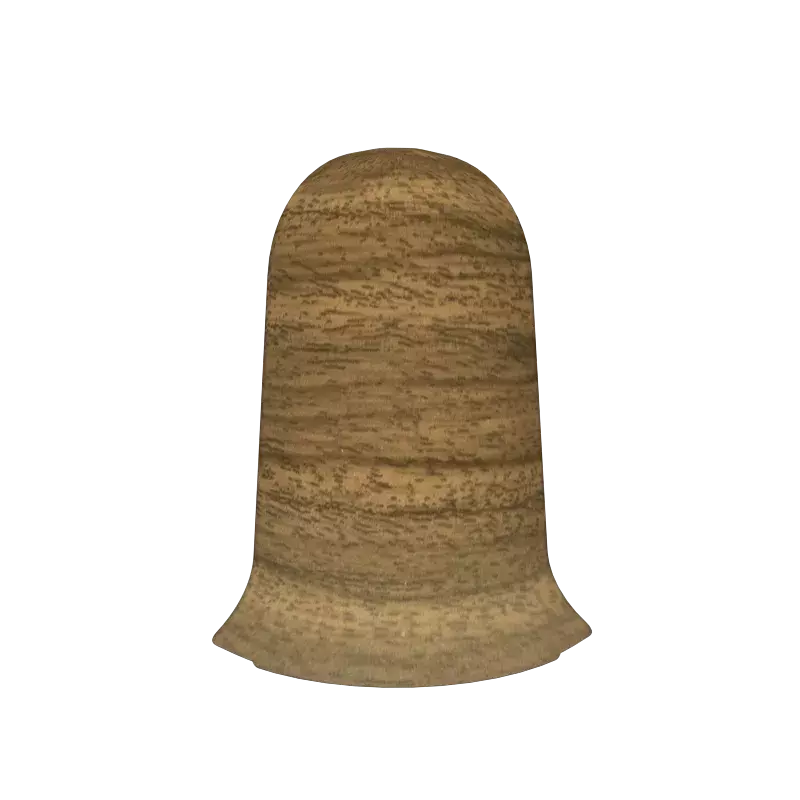 Ideal — Наружный угол Комфорт К55 1 шт. орех 291 — Ideal, komplektuyuschie dlya plintusa komfort 55 mm