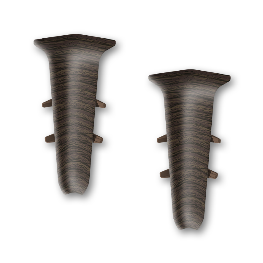 Ideal — Внутренний угол Деконика D70 1 шт. каштан 351 — Ideal, komplektuyuschie dlya plintusa dekonika 70 mm