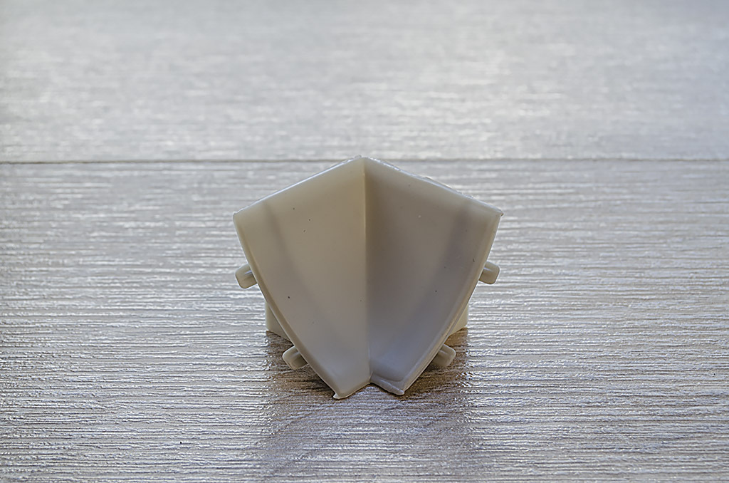 Ideal — Внутренний угол для столешницы Идеал светло-серый 002