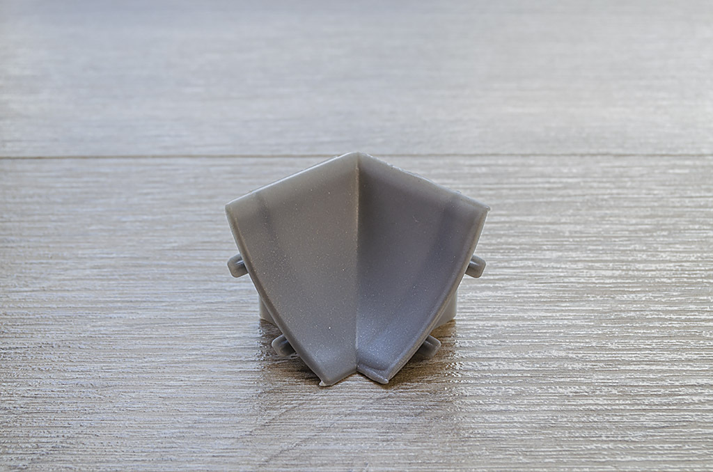 Ideal — Внутренний угол для столешницы Идеал металлик серебристый 081