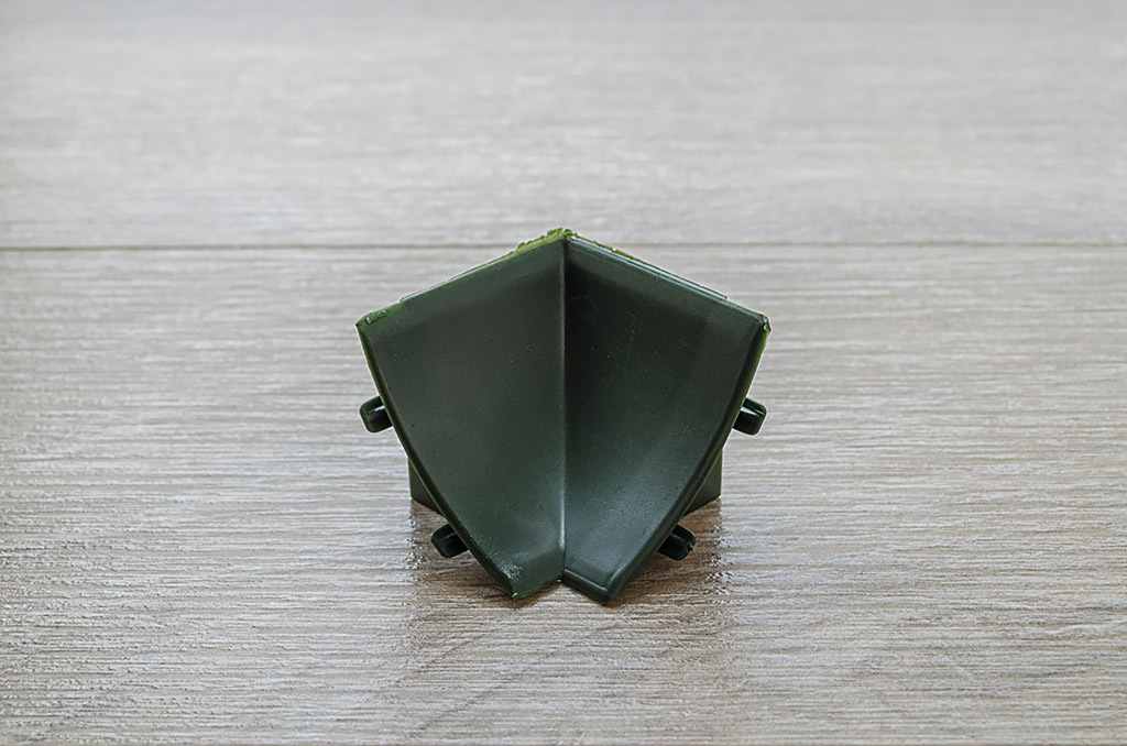 Ideal — Внутренний угол для столешницы Идеал мрамор зеленый 108 — Ideal, furnitura dlya plintusa stolechnici