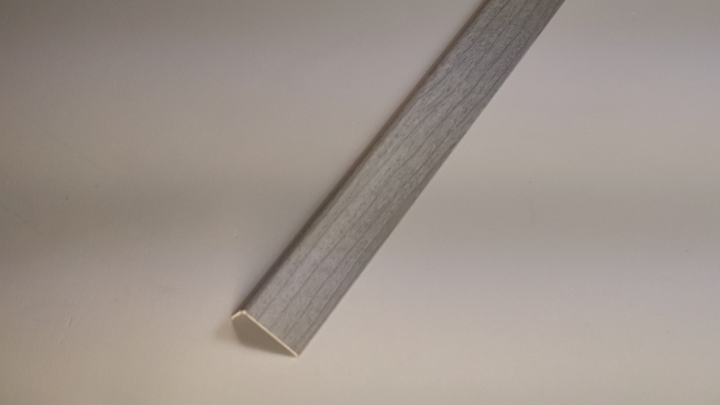 Ideal — Угол арочный ПВХ Идеал 20х12х2700 мм. 253 ясень серый