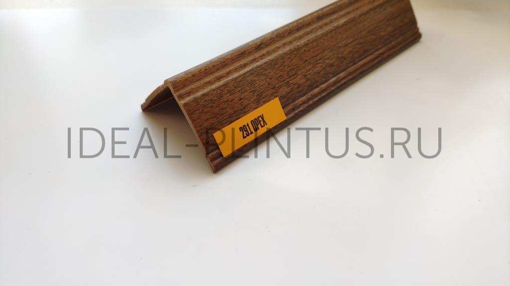 Ideal — Угол фигурный вспененный пластиковый Идеал 40х40х2700 мм. 291 орех