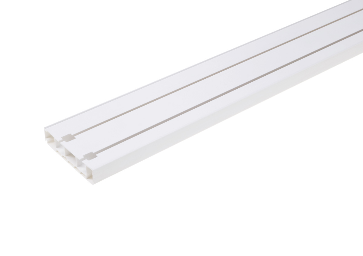 Ideal — Карниз потолочный пластиковый белый Legrand 2П двухрядный 1600 мм.