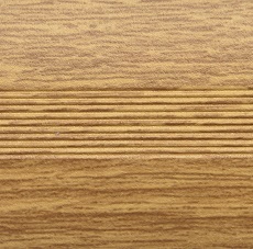 Ideal — Алюминиевый порог для пола стык 38 мм. дуб светлый 900 мм. Русский профиль — Ideal, alyuminievyy porog dlya pola s otkrytym montazhom