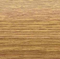 Ideal — Алюминиевый порог для пола стык 38 мм. дуб светлый 1800 мм. Русский профиль — Ideal, alyuminievyy porog dlya pola s otkrytym montazhom