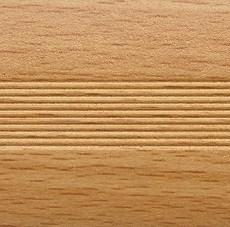 Ideal — Алюминиевый порог для пола стык 38 мм. бук натуральный 900 мм. Русский профиль