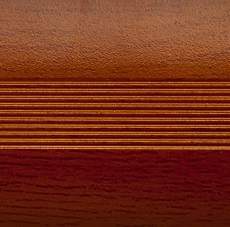 Ideal — Алюминиевый порог для пола стык 38 мм. вишня деревенская 1800 мм. Русский профиль