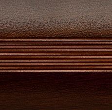 Ideal — Алюминиевый порог для пола стык 38 мм. венге 900 мм. Русский профиль