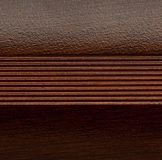 Ideal — Алюминиевый порог для пола стык 38 мм. венге 1800 мм. Русский профиль