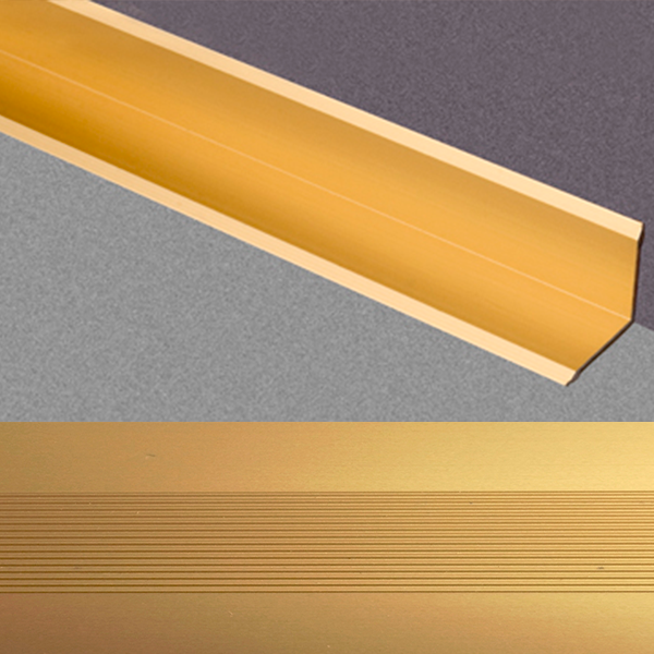 Ideal — Угловой профиль алюминиевый Золото 26.3х26.3х2700 мм. Пластал Д7 для защиты и декора внутренних углов