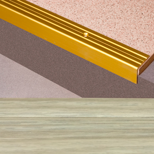 Ideal — Г-образный алюминиевый порог Дуб северный 24х20х900 мм. Пластал Д3 Л — Ideal, g obraznye alyuminievye porogi dlya pola