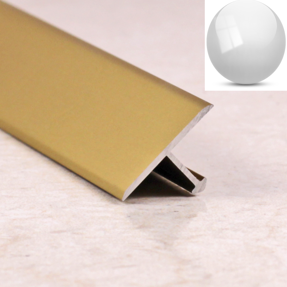 Ideal — Порог т-образный алюминиевый для пола серебро глянец 30х8х900 мм. Т30 универсальный — Ideal, t obraznye alyuminievye porogi dlya pola