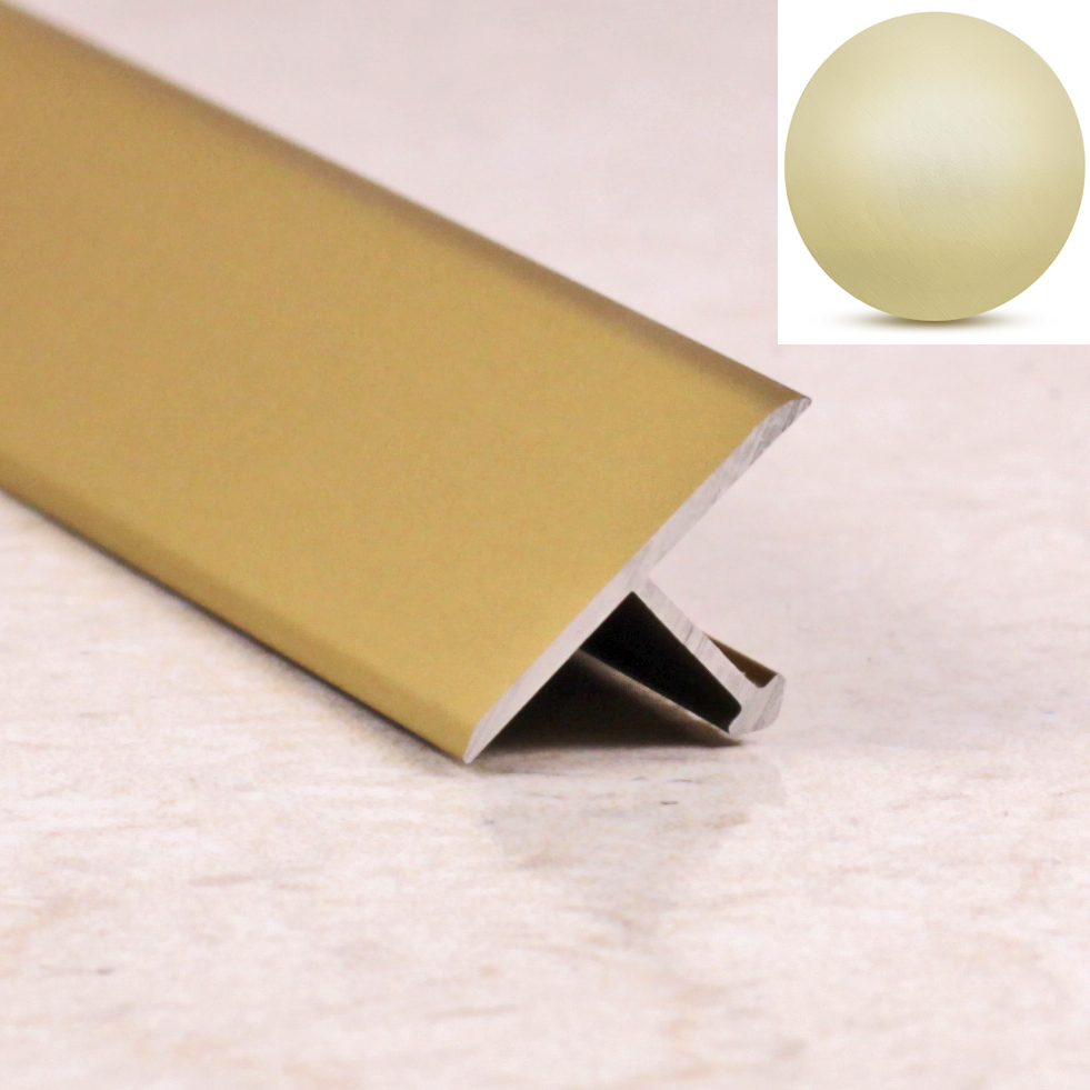 Ideal — Порог т-образный алюминиевый для пола Бронза 30х8х1800 мм. Т30 универсальный