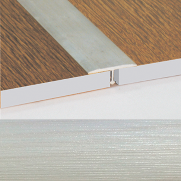 Ideal — Порог т-образный алюминиевый для пола Сосна белая 18х8х1800 мм. Т18 универсальный