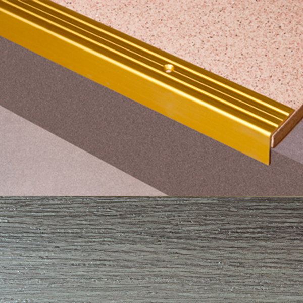 Ideal — Г-образный алюминиевый порог Дуб артик 24х20х1800 мм. Пластал Д3 Л