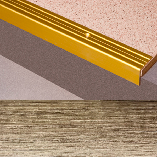 Ideal — Г-образный алюминиевый порог Дуб натуральный 24х20х1800 мм. Пластал Д3 Л