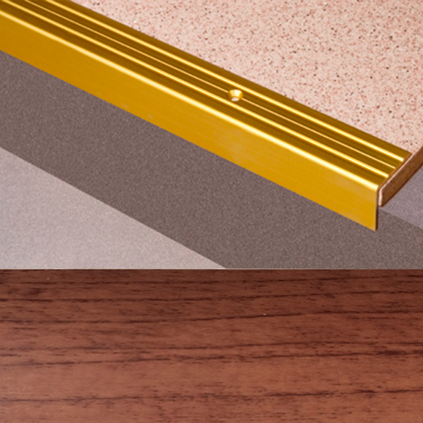 Ideal — Г-образный алюминиевый порог Клен 24х20х2700 мм. Пластал Д3 Л