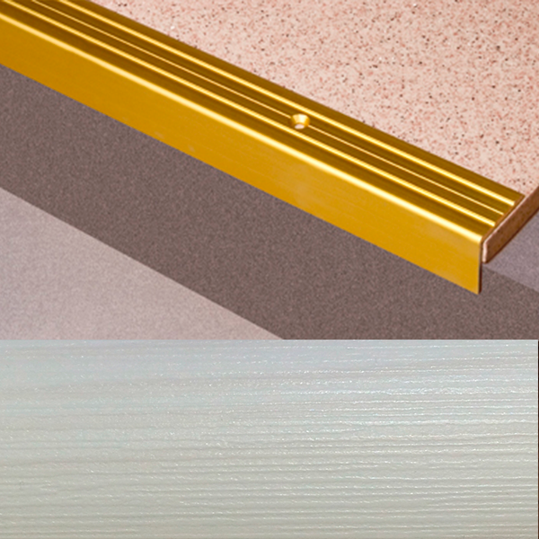 Ideal — Г-образный алюминиевый порог Сосна белая 24х20х1800 мм. Пластал Д3 Л