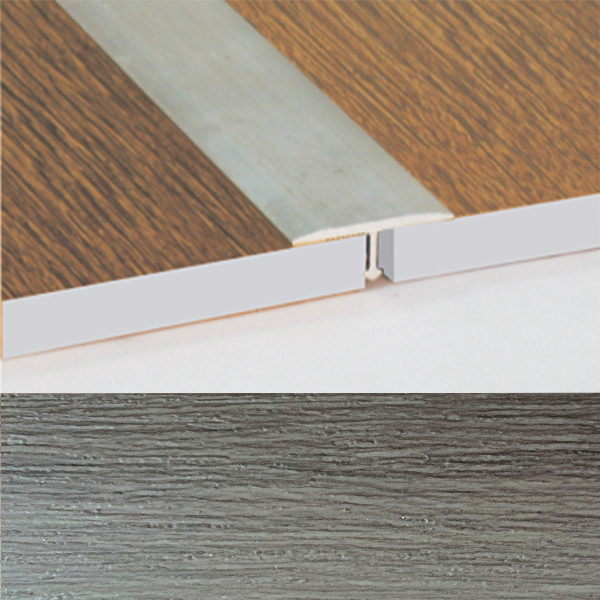 Ideal — Порог т-образный алюминиевый для пола Дуб артик 26х8х1800 мм. Т26 универсальный