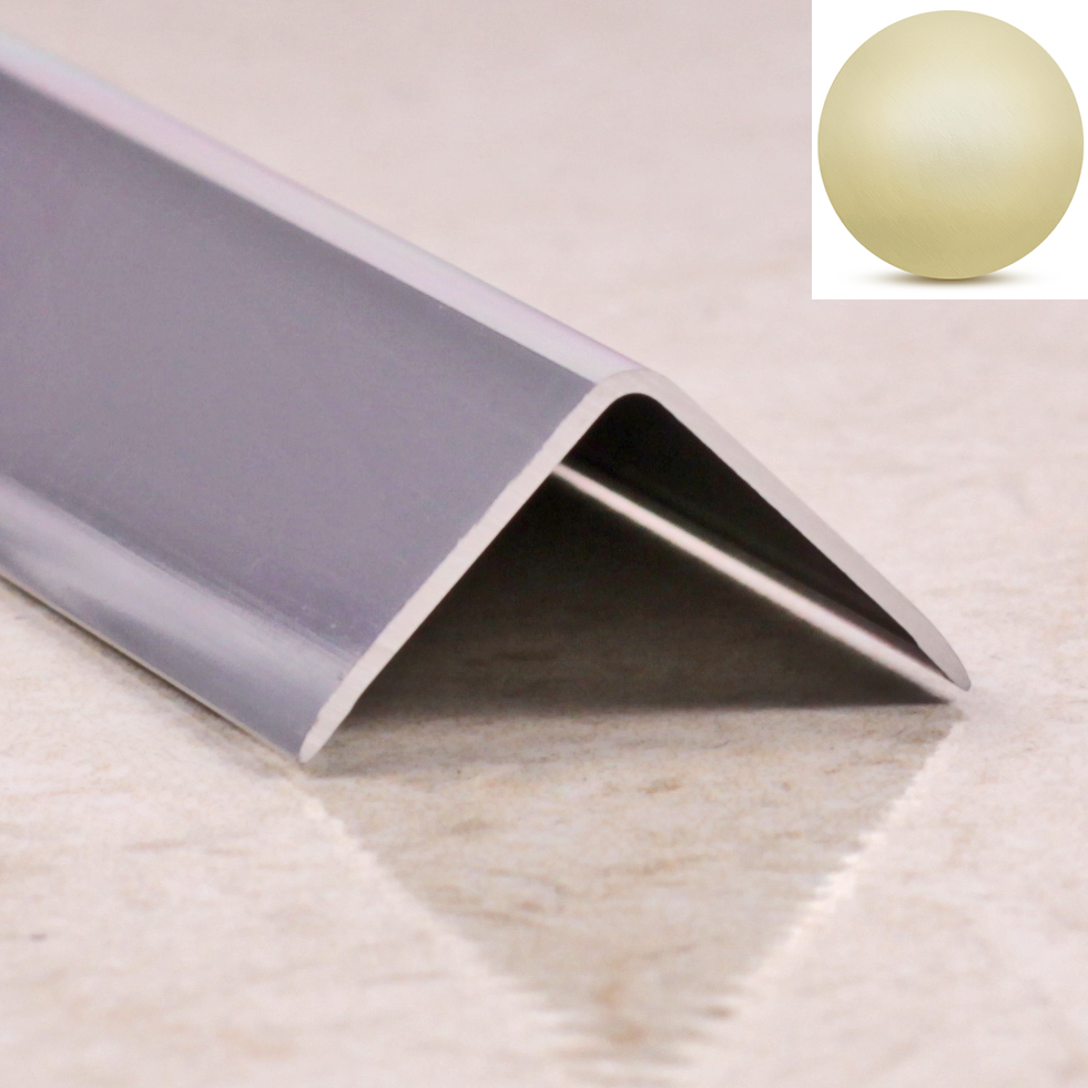 Ideal — Алюминиевый уголок наружный бронза 20х20х2700 мм. со скошенными краями