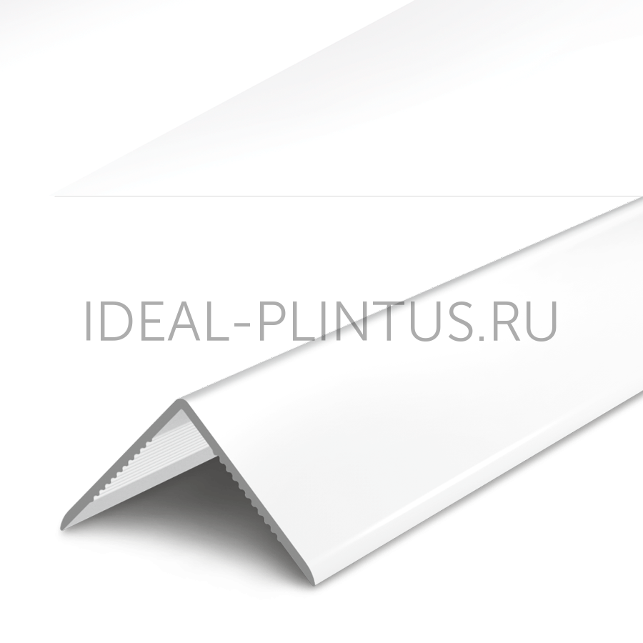 Ideal — Угол пластиковый белый глянцевый 001-g 30х30х2700 мм. Деконика